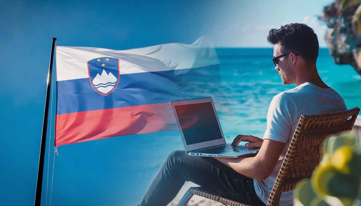 Remote worker visualizing the Slovenia Nomad Visa approval factors including banking trail and income proof.
